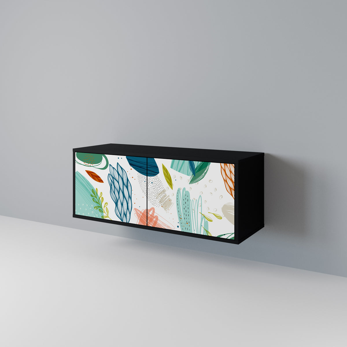 BOTANICAL HURRICANE Móvel de TV Compacto de 2 Portas