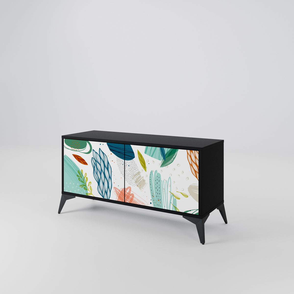 BOTANICAL HURRICANE Móvel de TV Compacto de 2 Portas