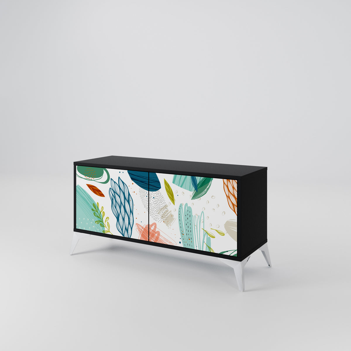BOTANICAL HURRICANE Móvel de TV Compacto de 2 Portas