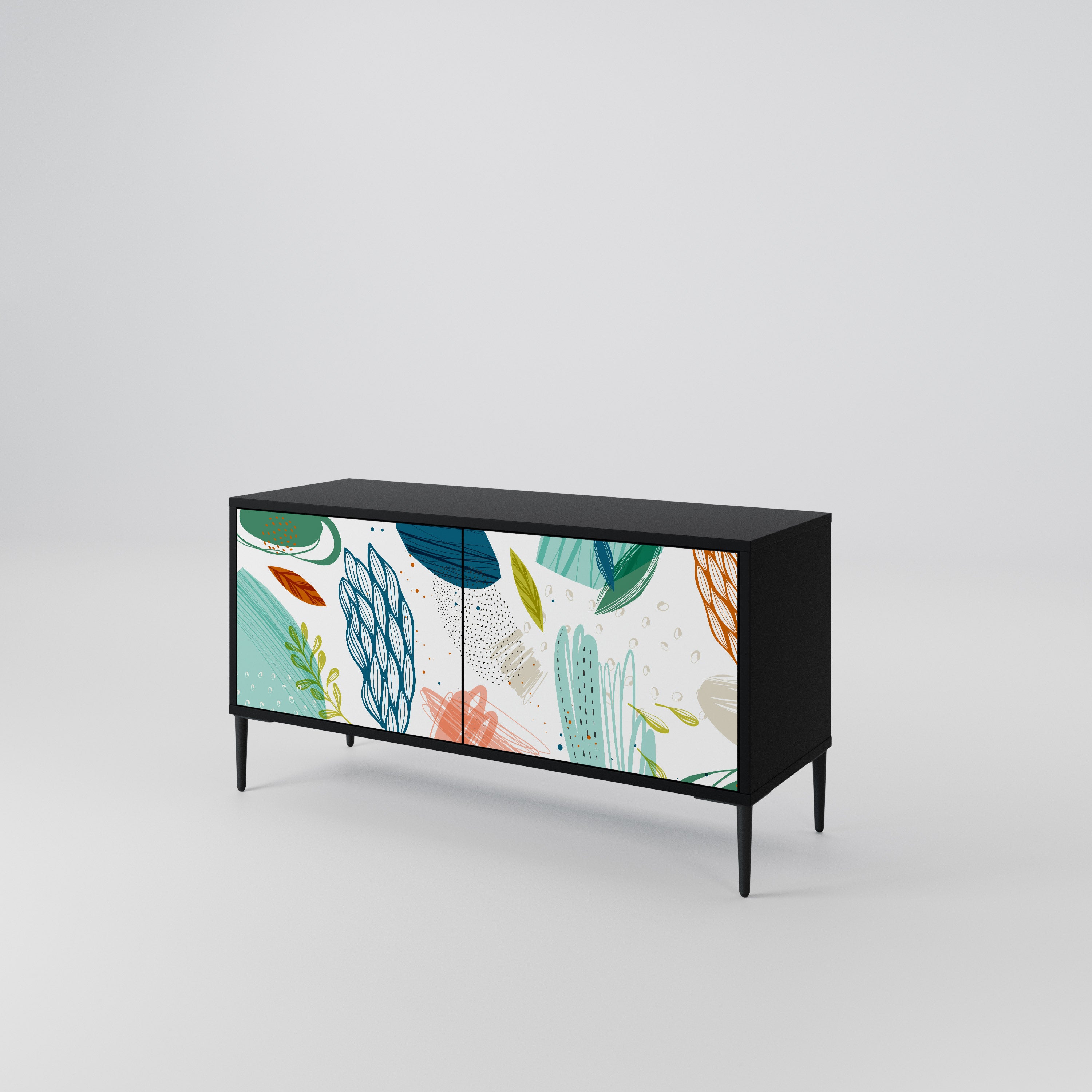 BOTANICAL HURRICANE Compact 2-Door TV Cabinet