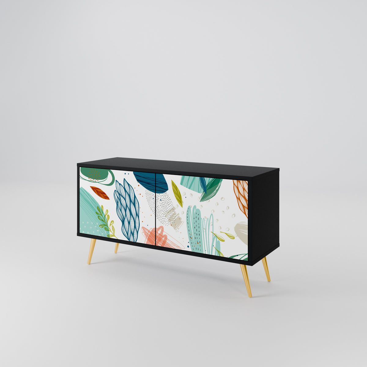 BOTANICAL HURRICANE Móvel de TV Compacto de 2 Portas