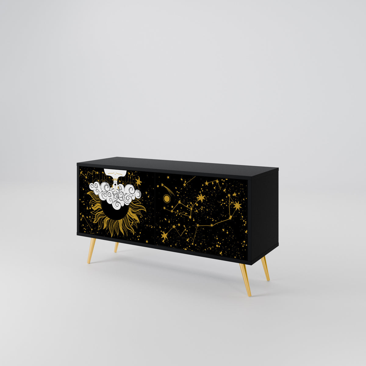 STELLAR CONSTELLATIONS Móvel de TV Compacto de 2 Portas