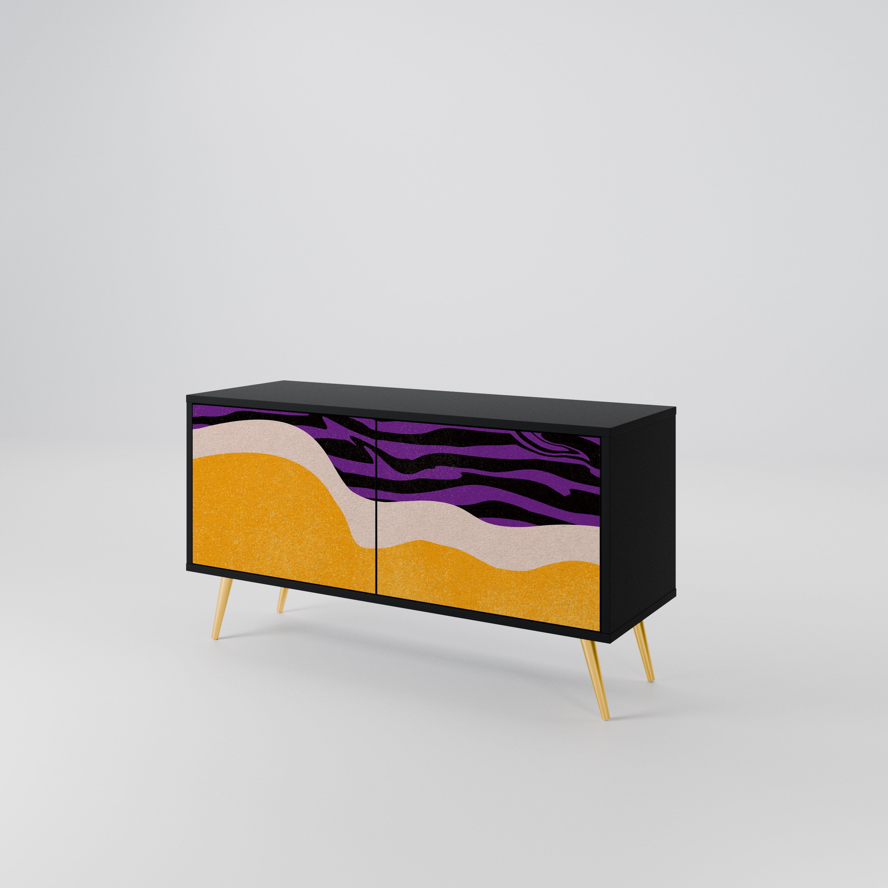 INDEPENDENT BORDER Compact 2-Door TV Cabinet