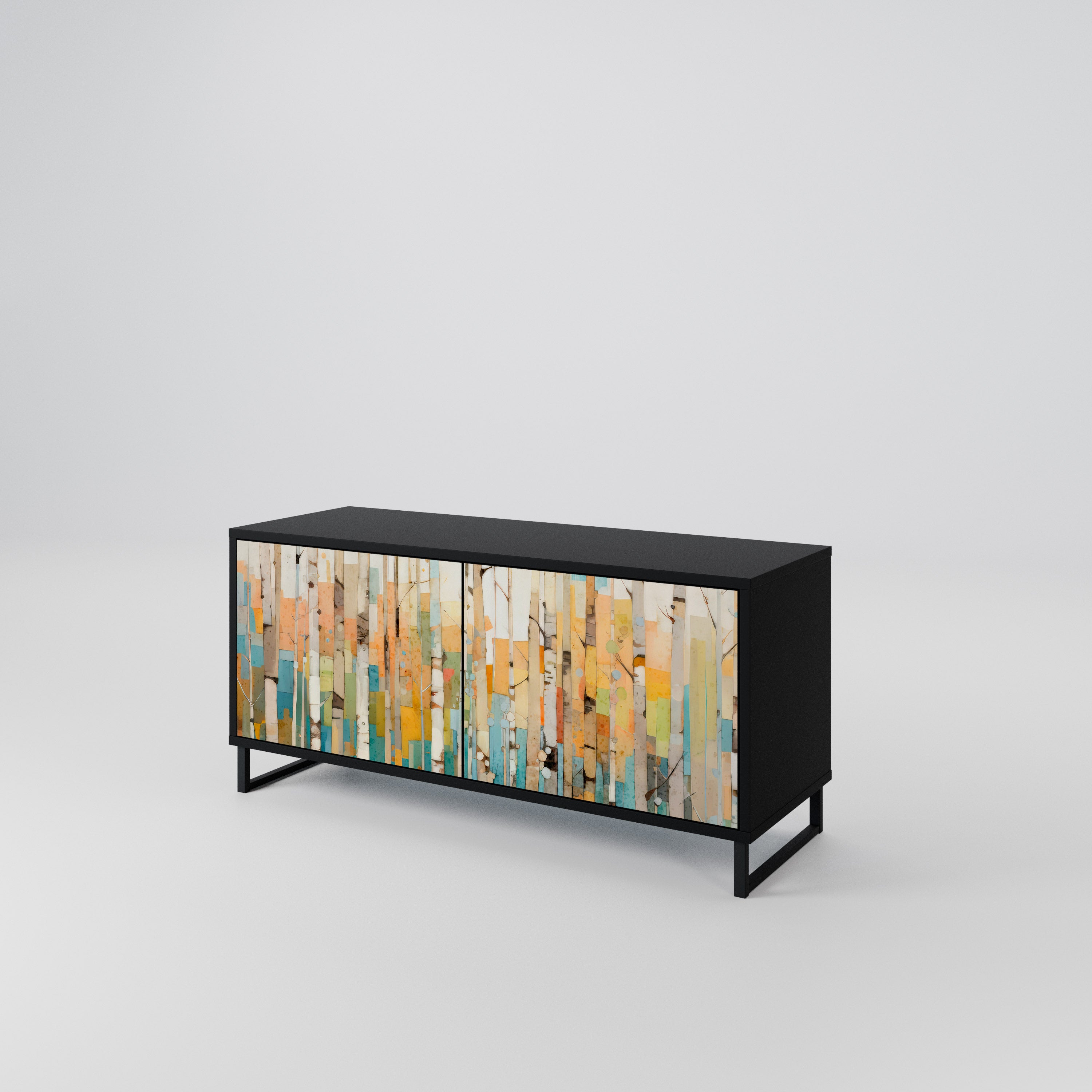 BIRCH KALEIDOSCOPE Compact 2-Door TV Cabinet