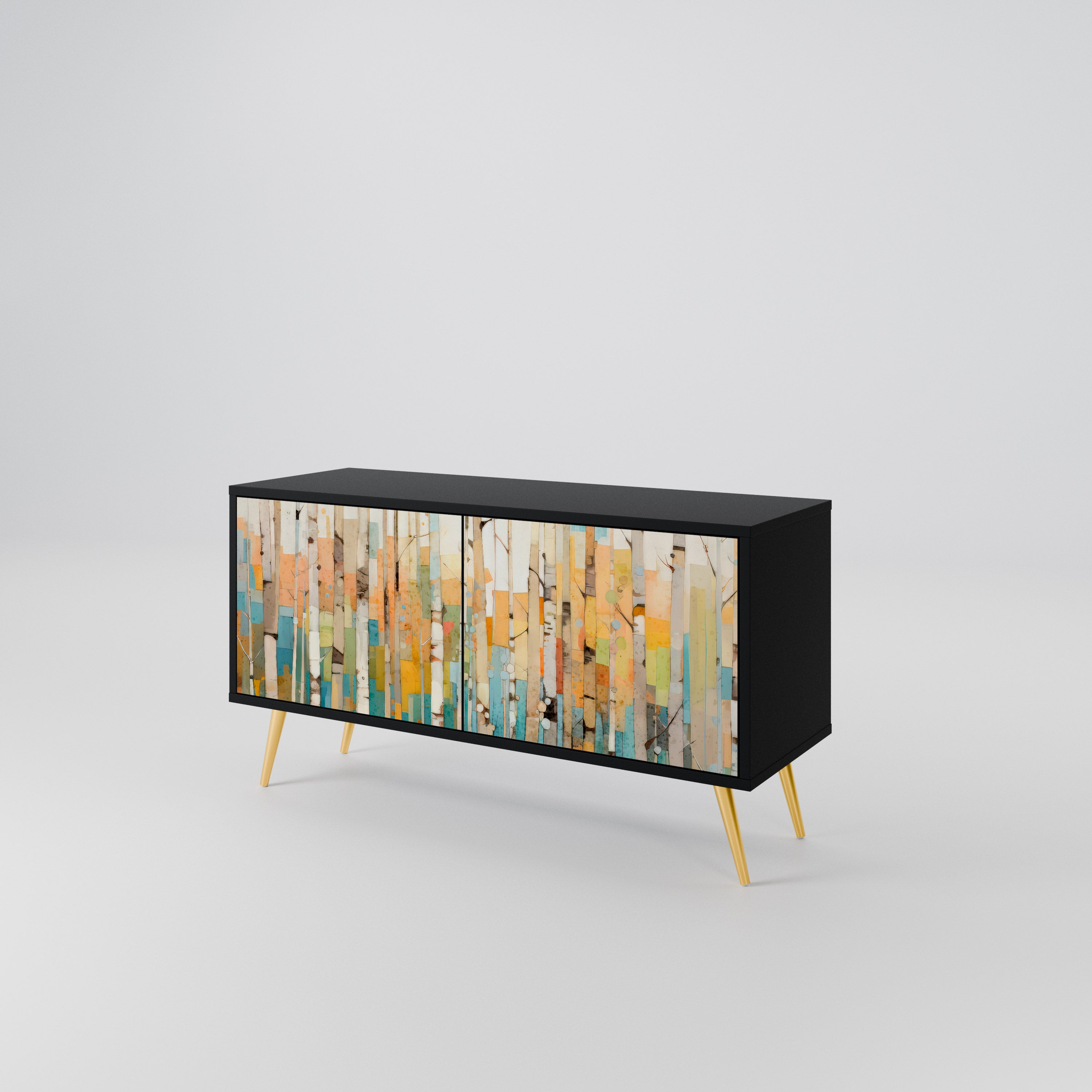 BIRCH KALEIDOSCOPE Compact 2-Door TV Cabinet