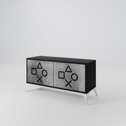 GAMER CHOICE Móvel de TV Compacto de 2 Portas