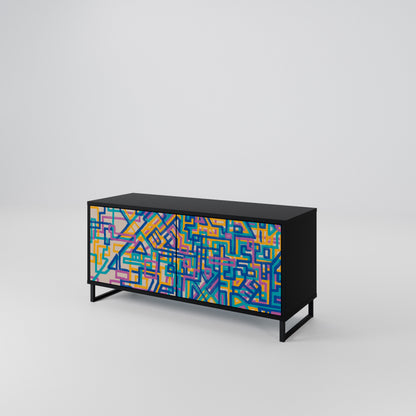 MEMORIES MAP Compact 2-Door TV Cabinet