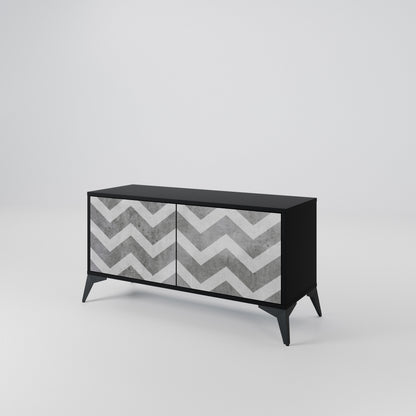 TOUGH ZIG ZAG Móvel de TV Compacto de 2 Portas