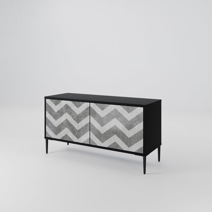 TOUGH ZIG ZAG Móvel de TV Compacto de 2 Portas