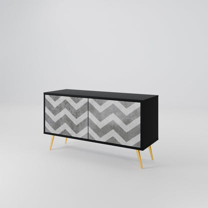 TOUGH ZIG ZAG Móvel de TV Compacto de 2 Portas