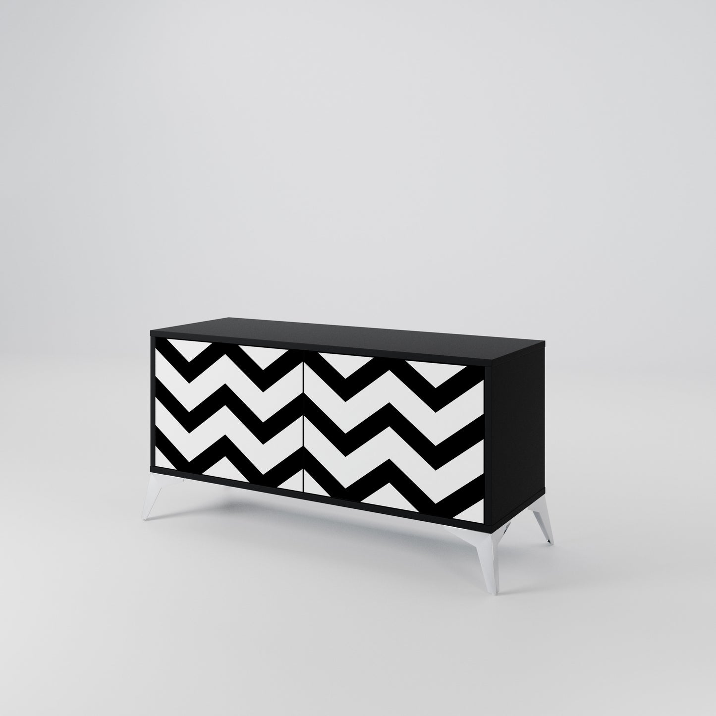 CLASSIC ZIG ZAG Móvel de TV Compacto de 2 Portas