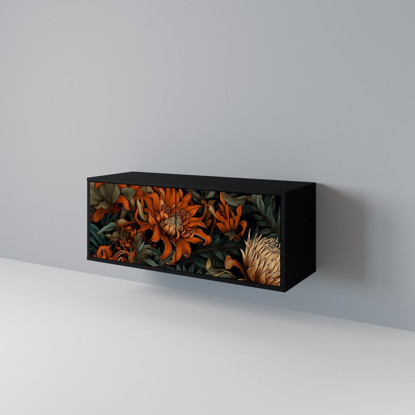 DAWN BLOOM Móvel de TV Compacto de 2 Portas