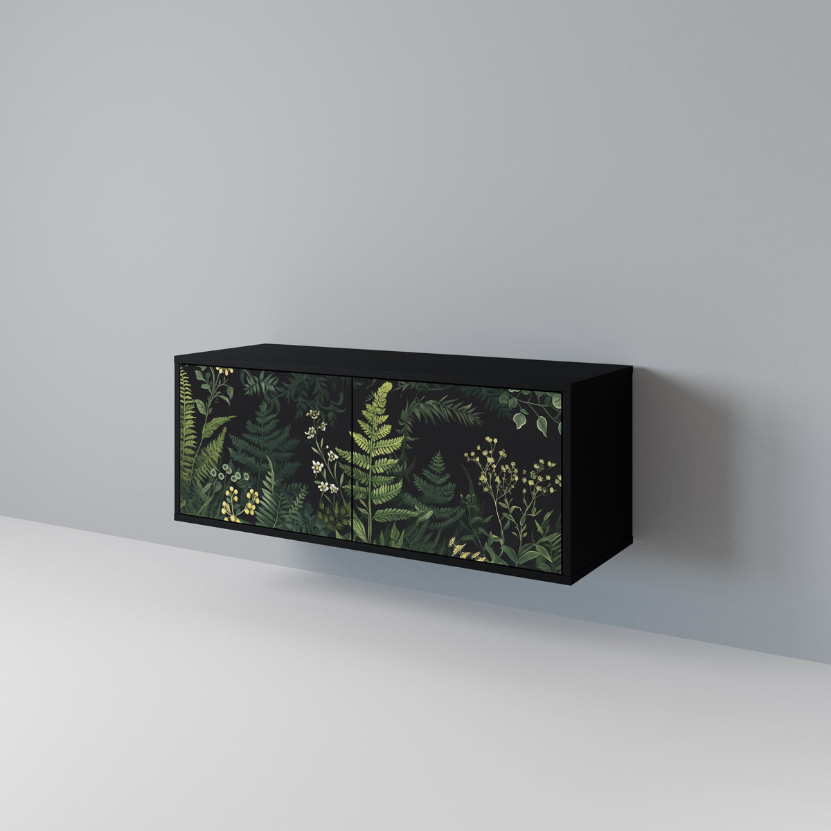 FERN FLOWERS Móvel de TV Compacto de 2 Portas