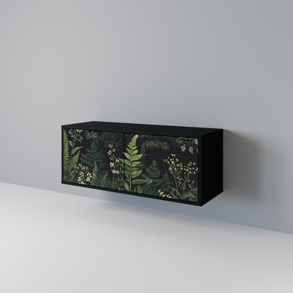 FERN FLOWERS Móvel de TV Compacto de 2 Portas