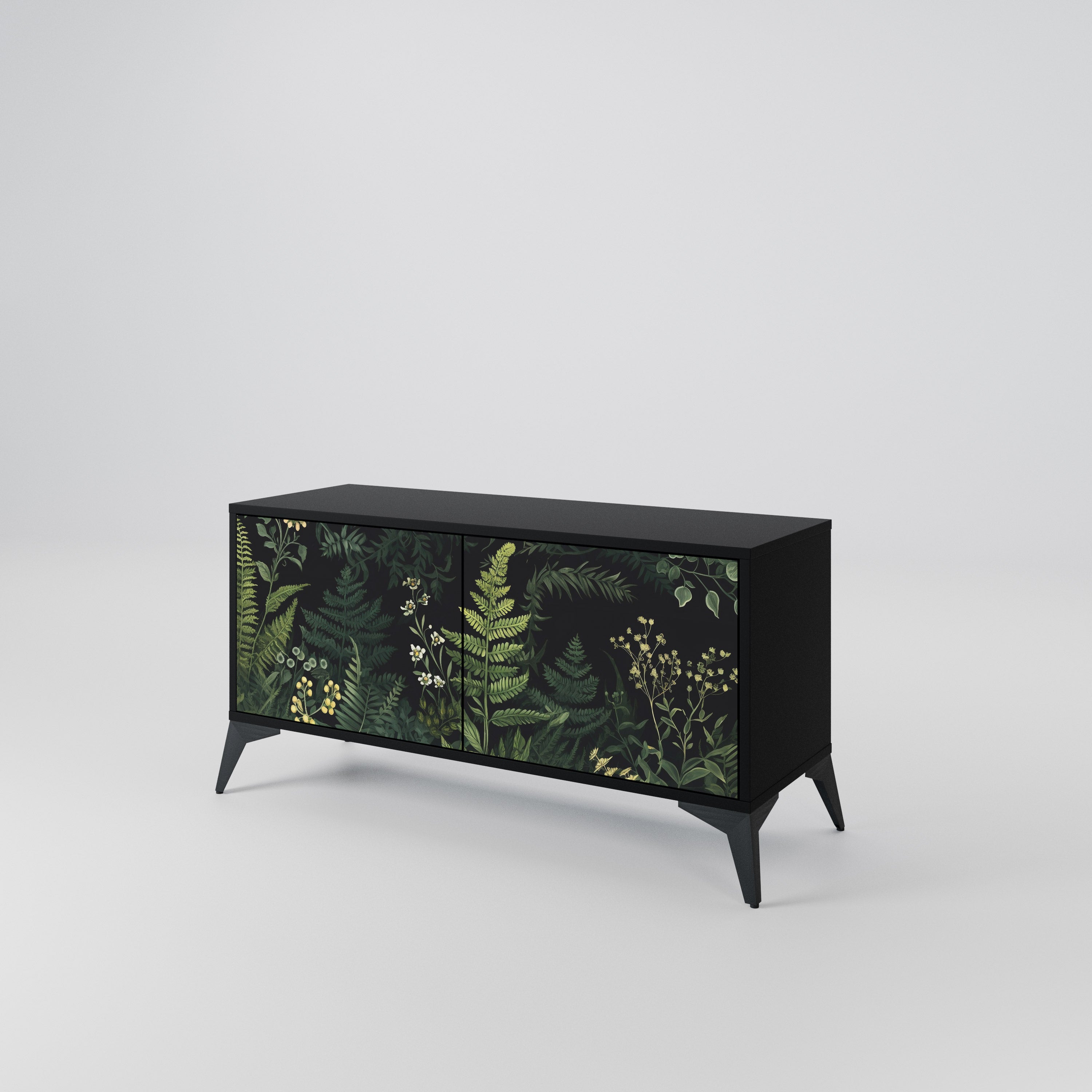 FERN FLOWERS Compact 2-Door TV Cabinet