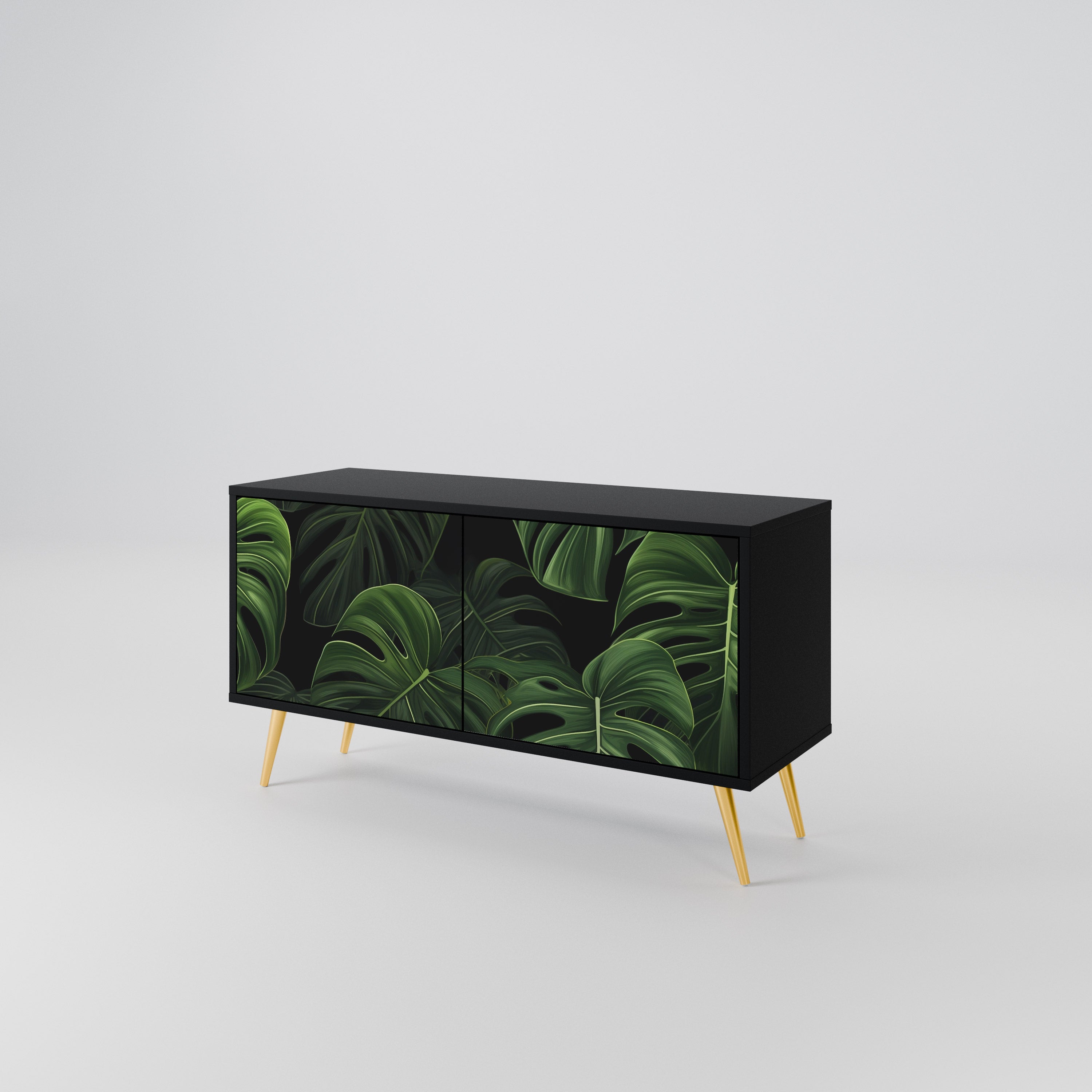 INFINITE MONSTERA Compact 2-Door TV Cabinet