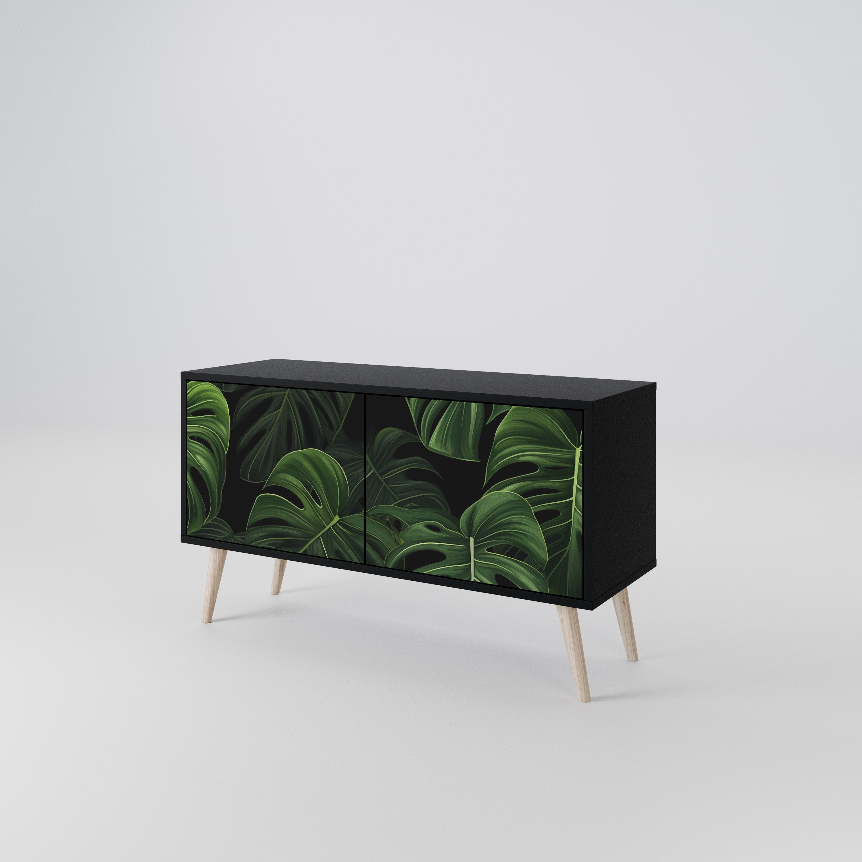 INFINITE MONSTERA Compact 2-Door TV Cabinet