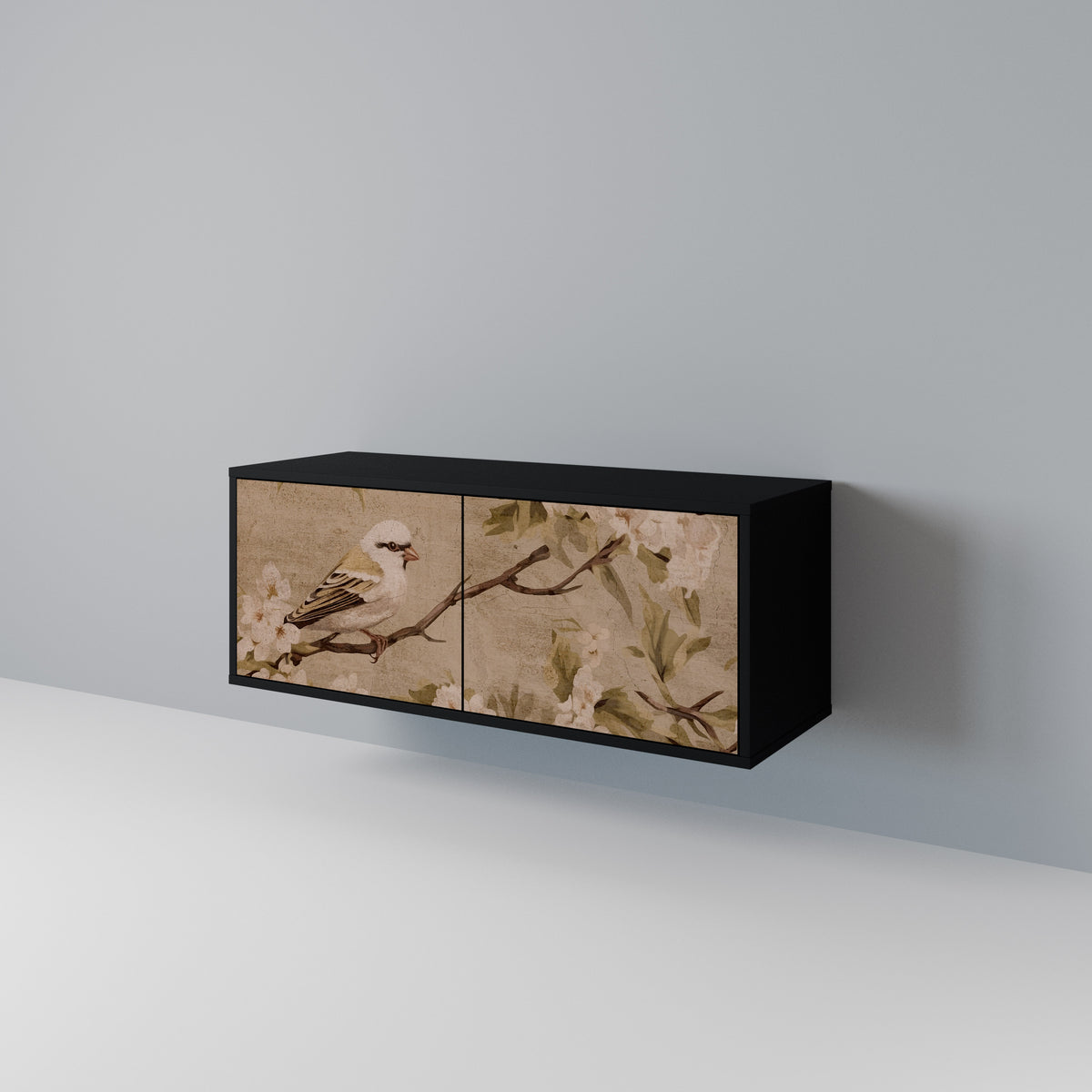 PETAL DISTINGUISH Compact 2-Door TV Cabinet
