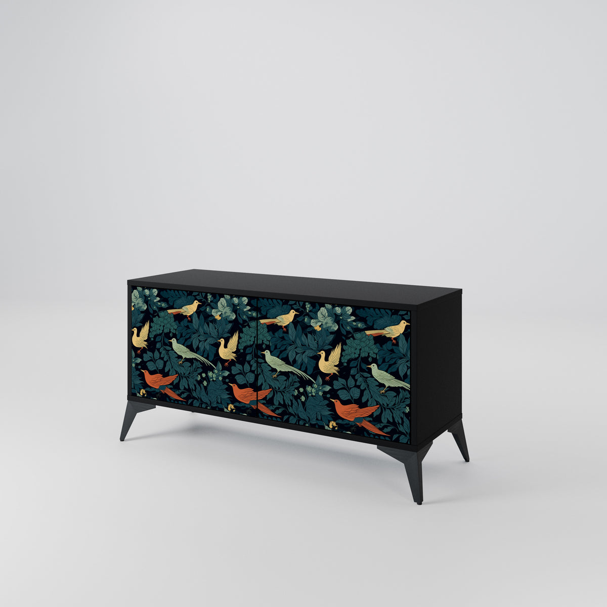 FOWL ORNAMENT Móvel de TV Compacto de 2 Portas