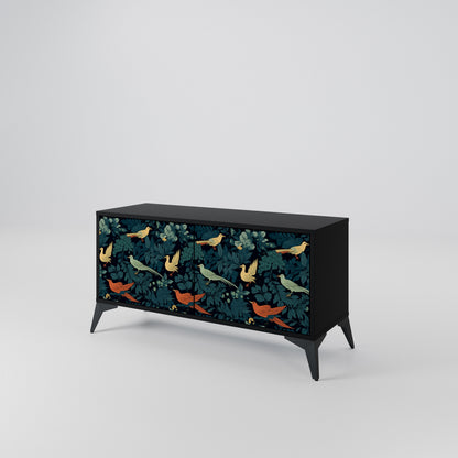 FOWL ORNAMENT Móvel de TV Compacto de 2 Portas