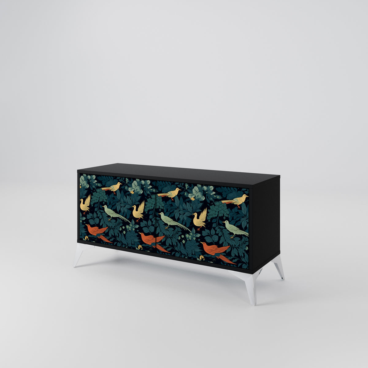 FOWL ORNAMENT Móvel de TV Compacto de 2 Portas