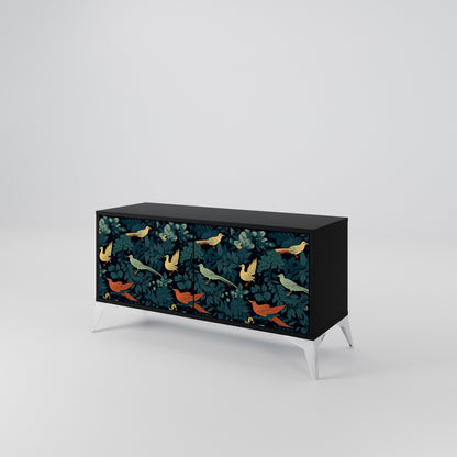 FOWL ORNAMENT Móvel de TV Compacto de 2 Portas