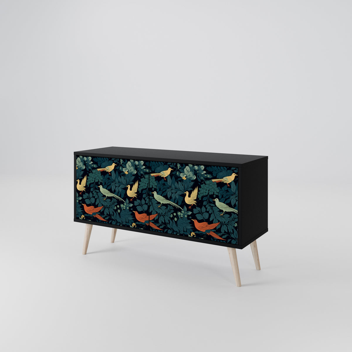 FOWL ORNAMENT Móvel de TV Compacto de 2 Portas