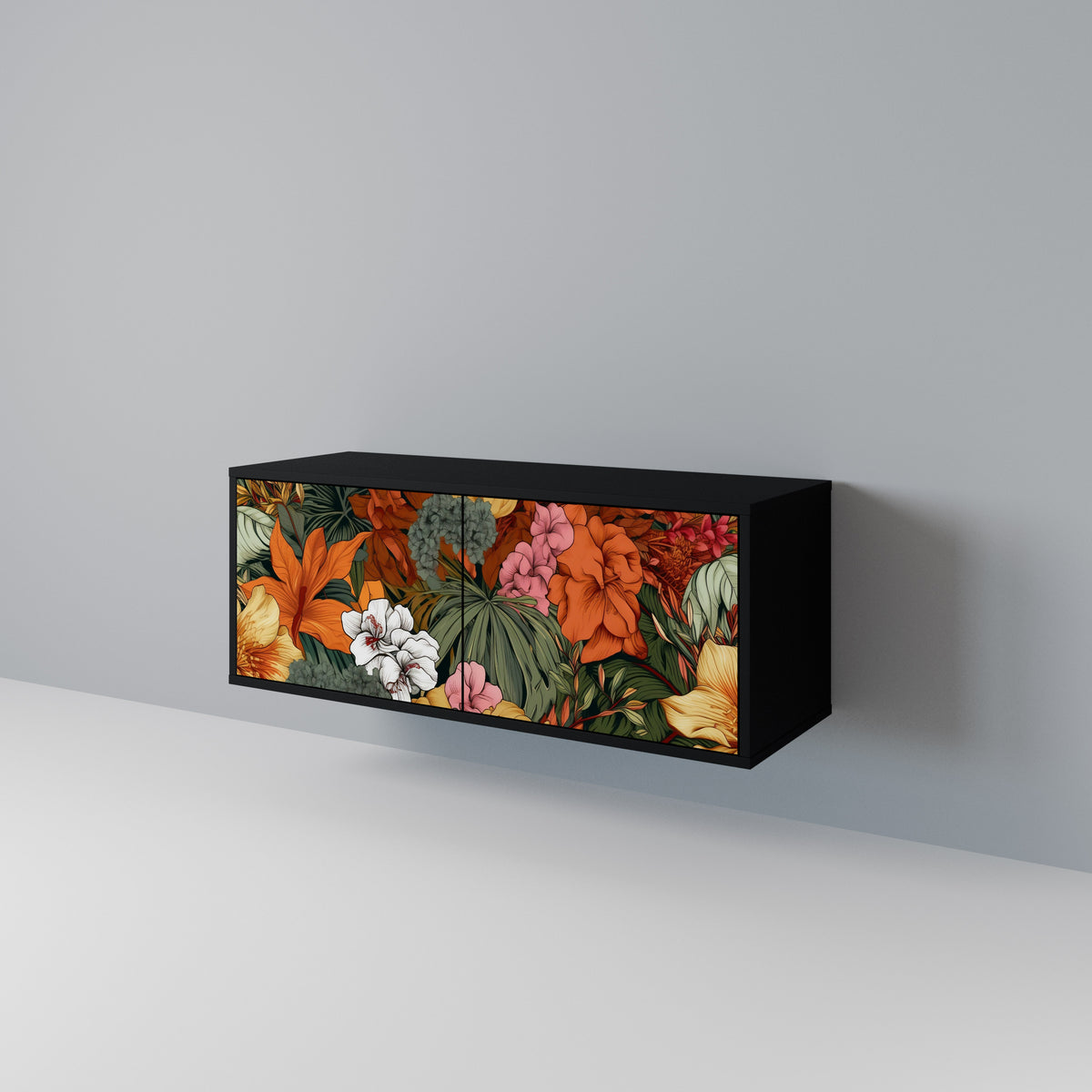 RADIANT FLORA Móvel de TV Compacto de 2 Portas
