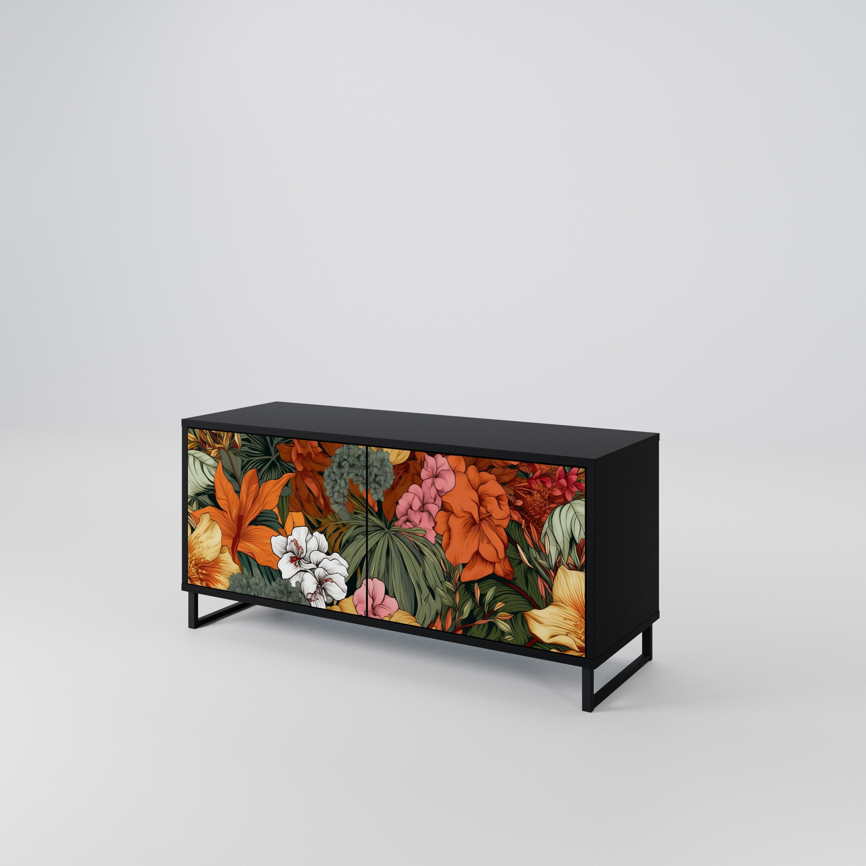 RADIANT FLORA Compact 2-Door TV Cabinet