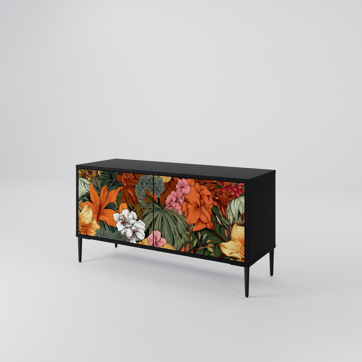 RADIANT FLORA Móvel de TV Compacto de 2 Portas