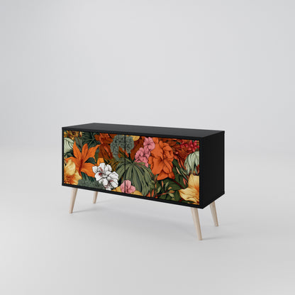 RADIANT FLORA Móvel de TV Compacto de 2 Portas
