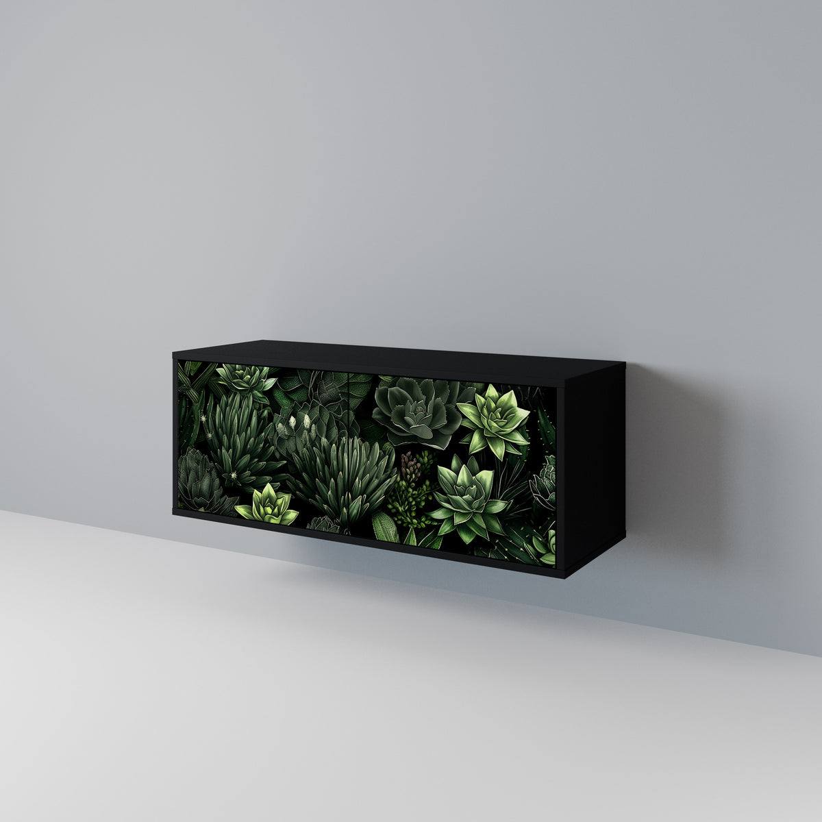 SUCCULENT JUNGLE Móvel de TV Compacto de 2 Portas