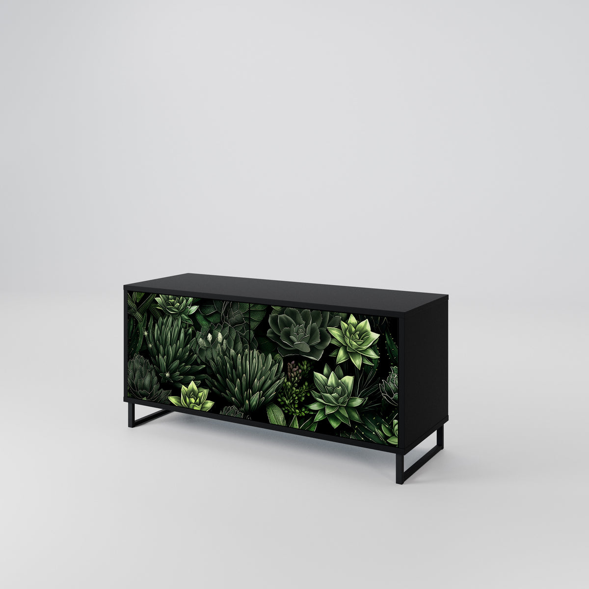 SUCCULENT JUNGLE Móvel de TV Compacto de 2 Portas