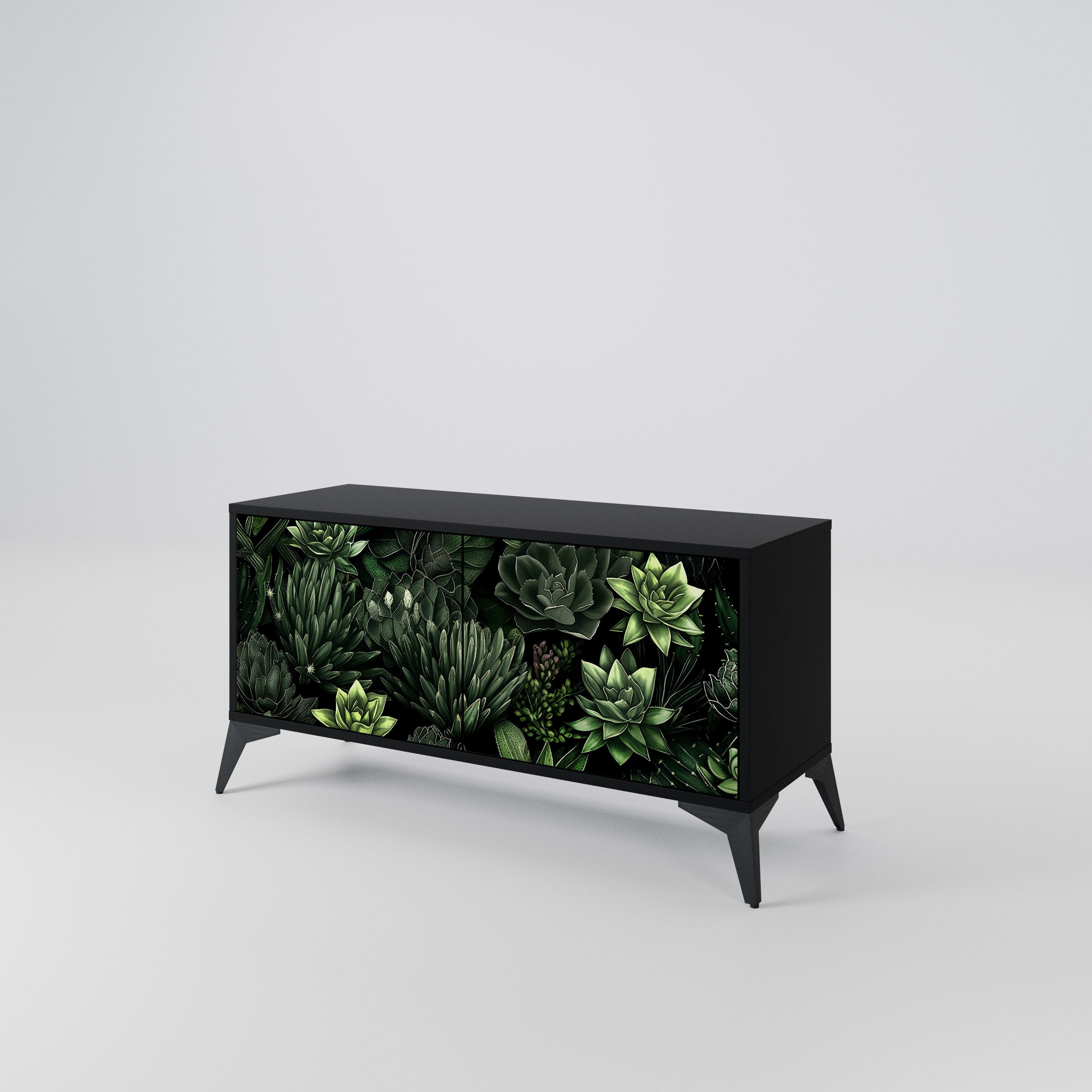 SUCCULENT JUNGLE Compact 2-Door TV Cabinet