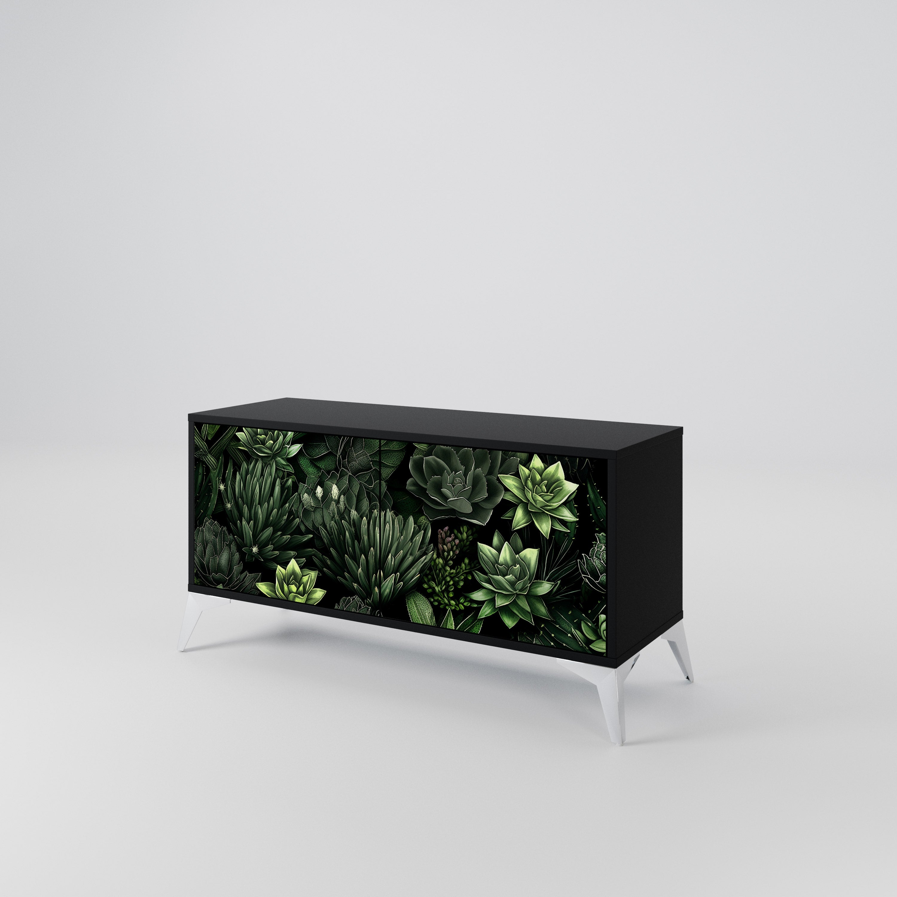 SUCCULENT JUNGLE Compact 2-Door TV Cabinet