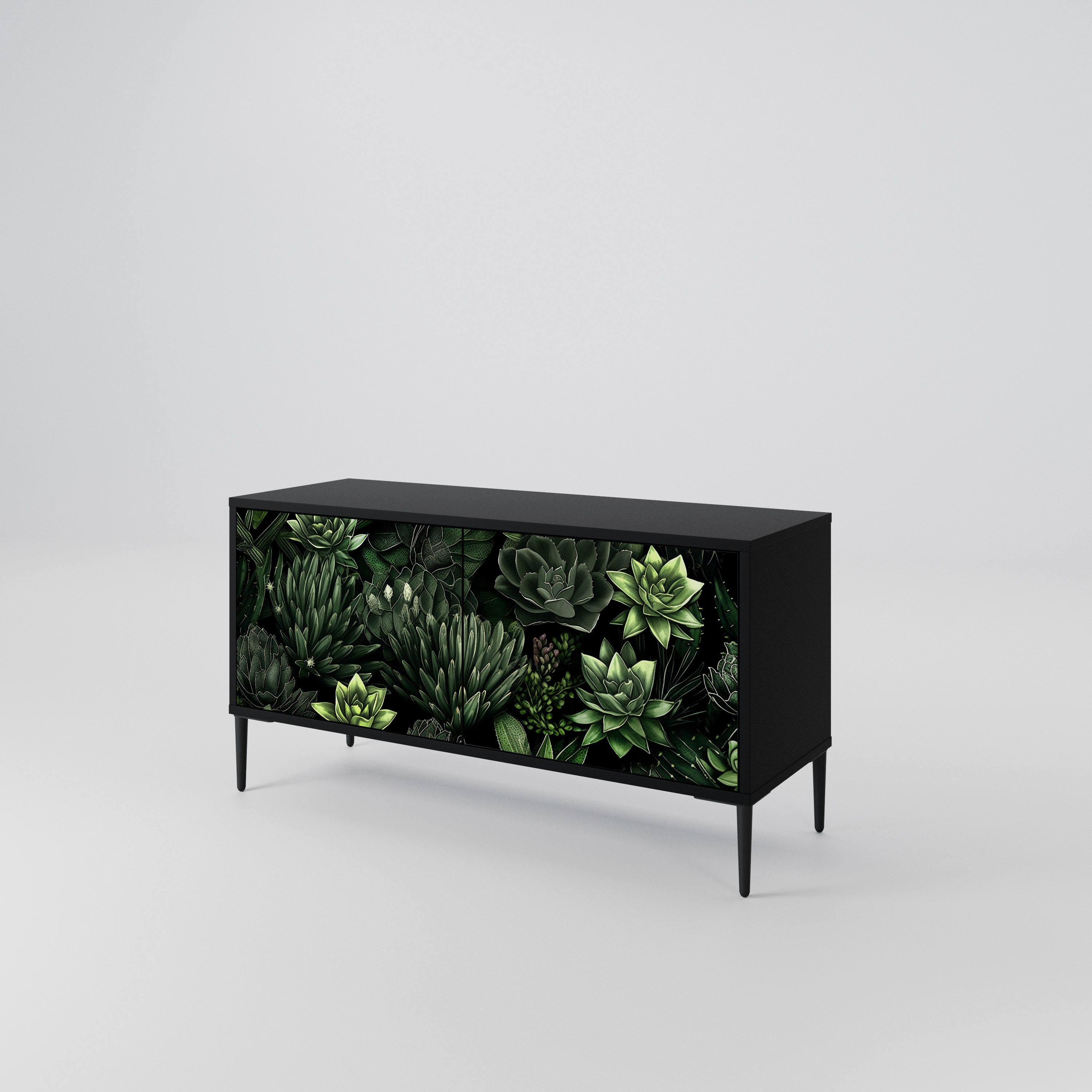 SUCCULENT JUNGLE Compact 2-Door TV Cabinet