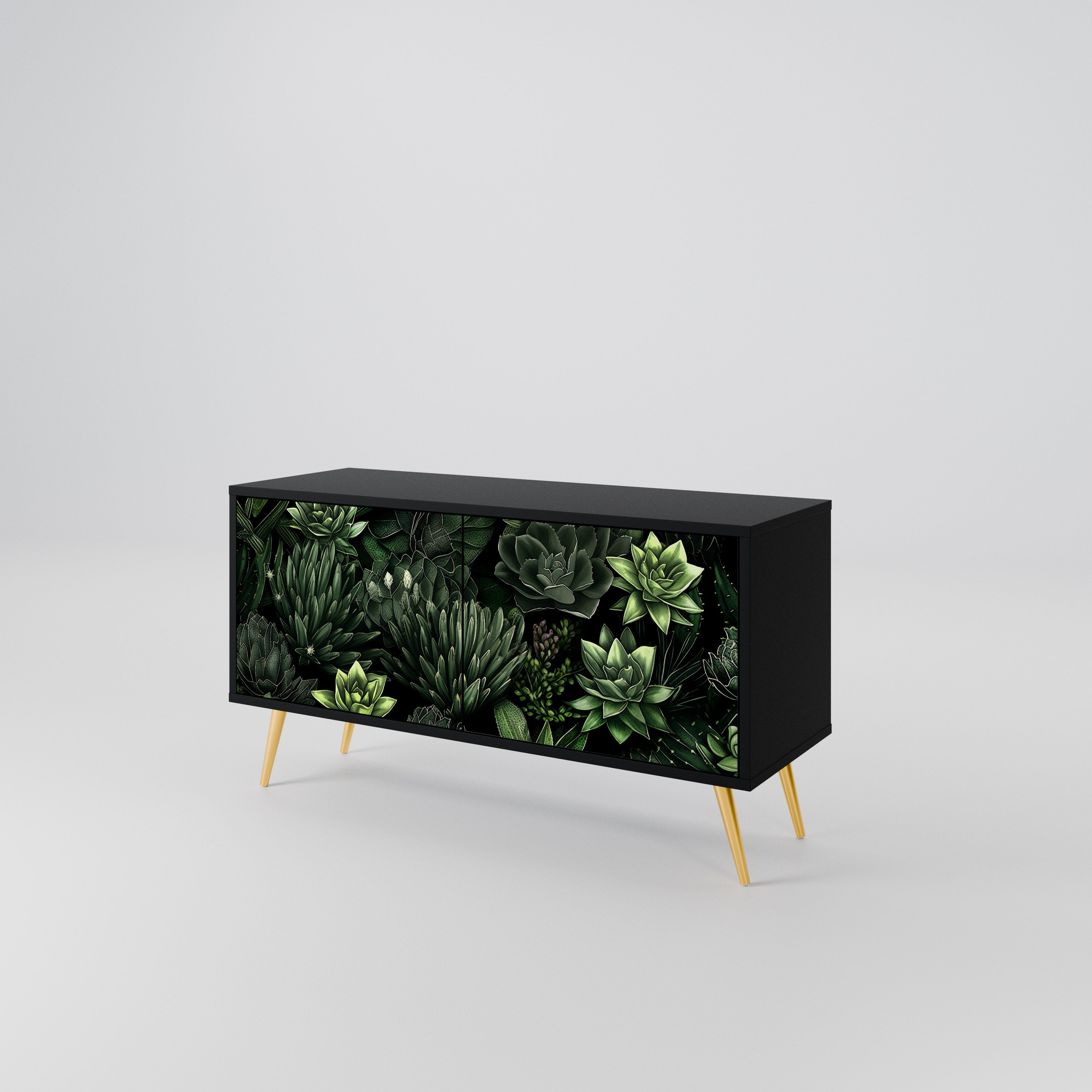 SUCCULENT JUNGLE Compact 2-Door TV Cabinet