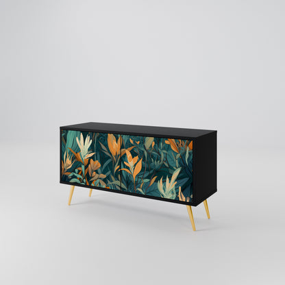 FLORAL SERENITY Móvel de TV Compacto de 2 Portas