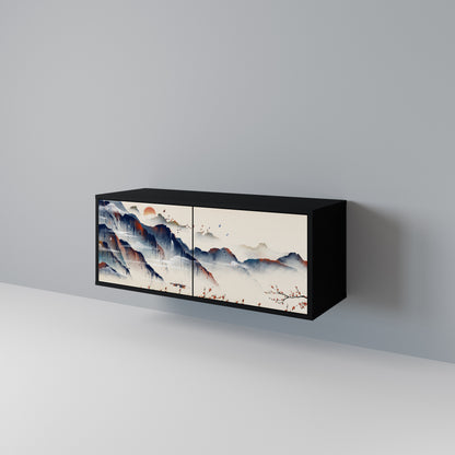JAPANESE LANDSCAPE Móvel de TV Compacto de 2 Portas