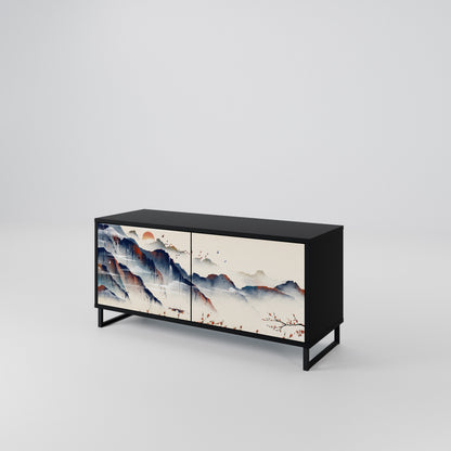 JAPANESE LANDSCAPE Móvel de TV Compacto de 2 Portas