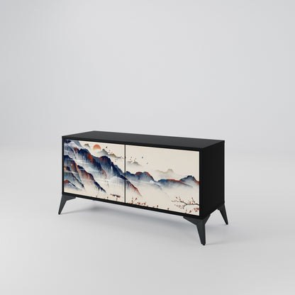 JAPANESE LANDSCAPE Móvel de TV Compacto de 2 Portas