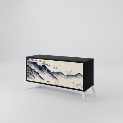 JAPANESE LANDSCAPE Móvel de TV Compacto de 2 Portas