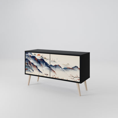 JAPANESE LANDSCAPE Móvel de TV Compacto de 2 Portas