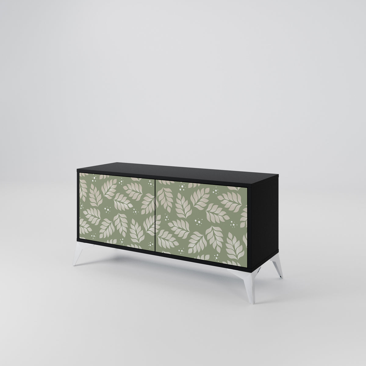 LEAVES ON GREEN Compact 2-Door TV Cabinet