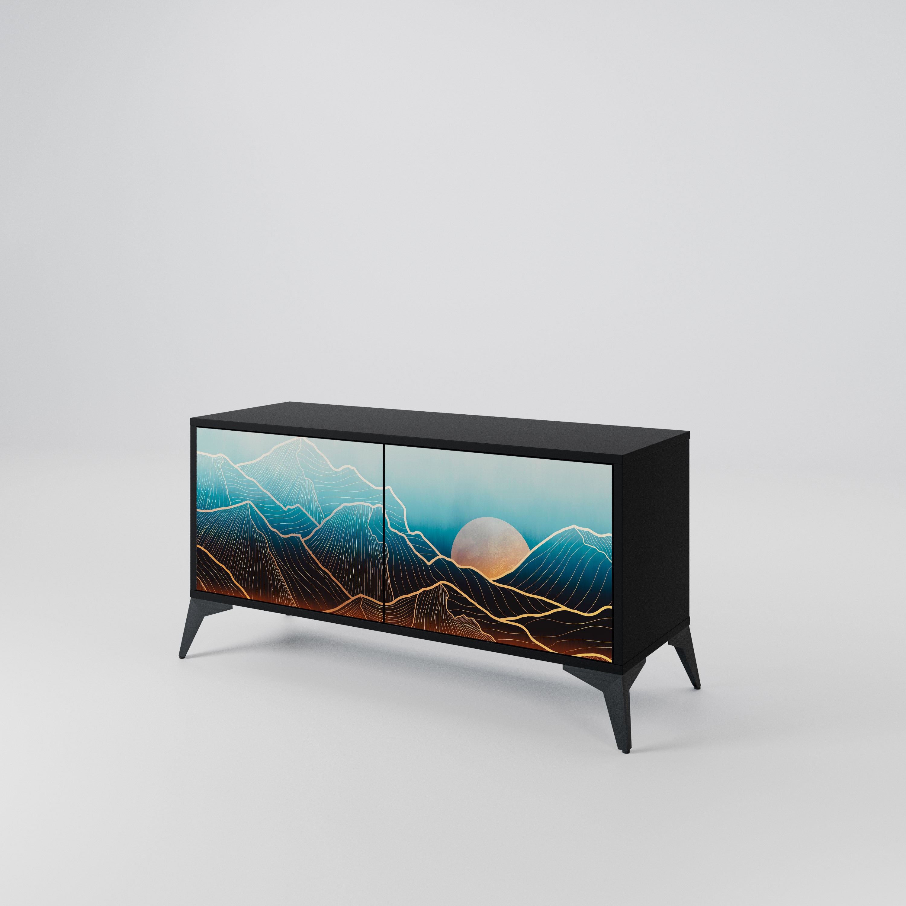 LUNAR SECRETS Móvel de TV Compacto de 2 Portas