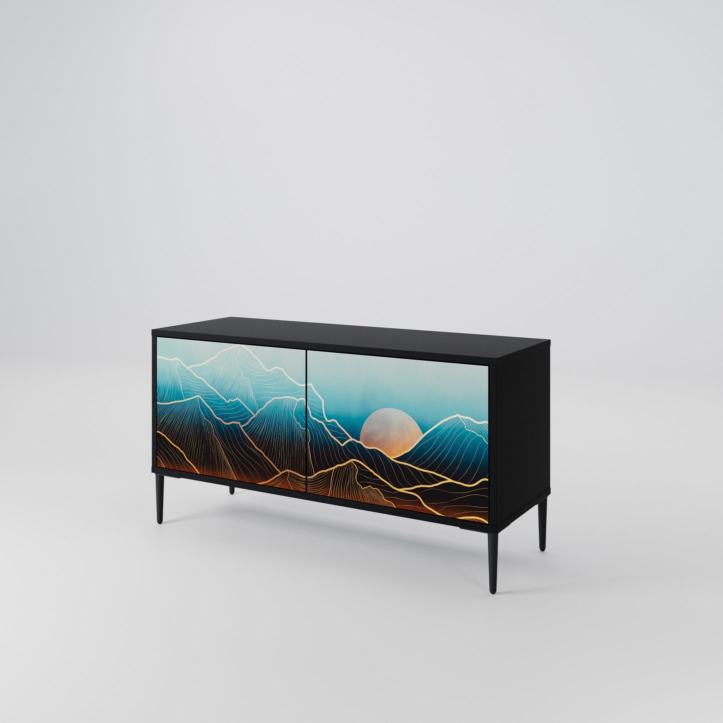 LUNAR SECRETS Compact 2-Door TV Cabinet