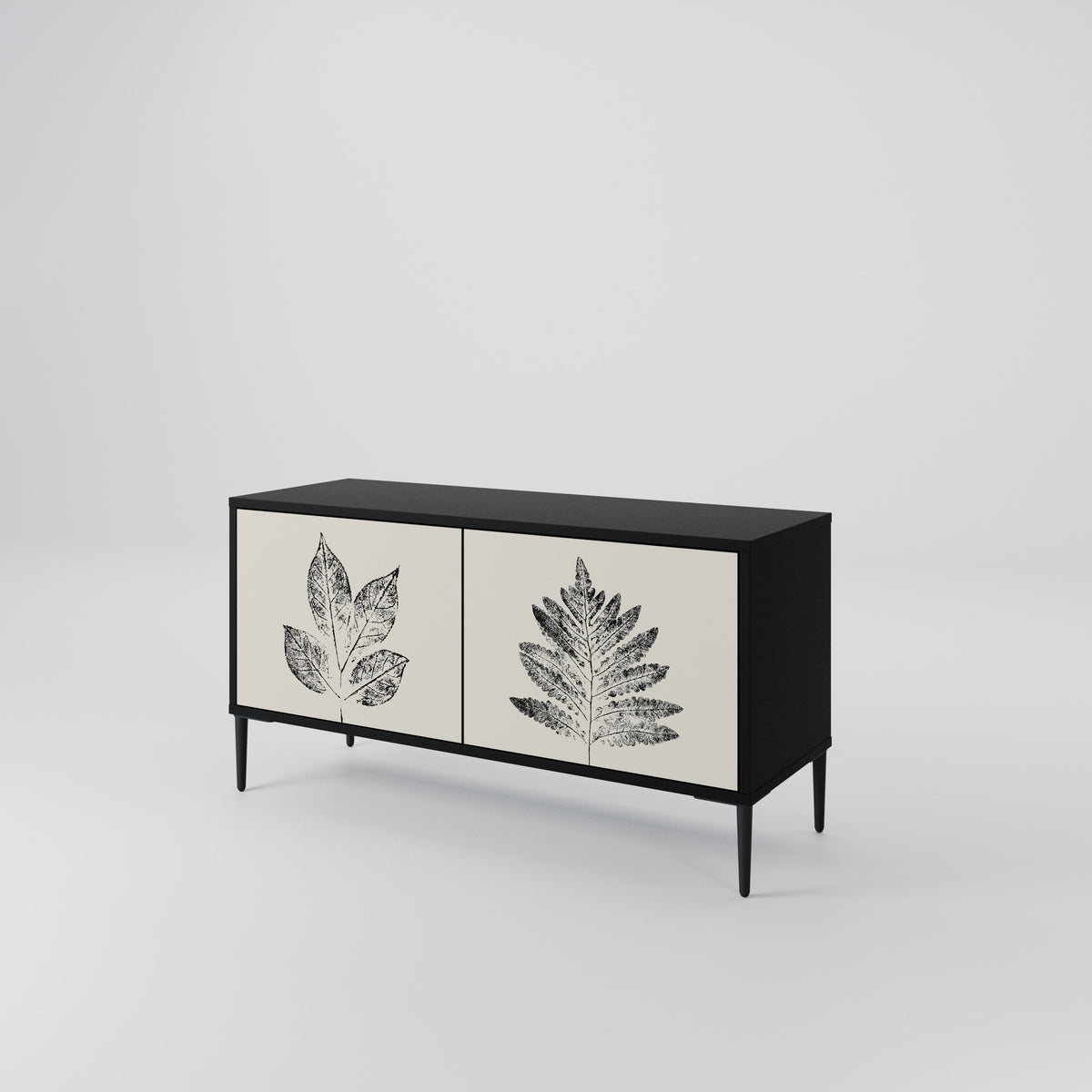 LEAFY STAMPS Móvel de TV Compacto de 2 Portas