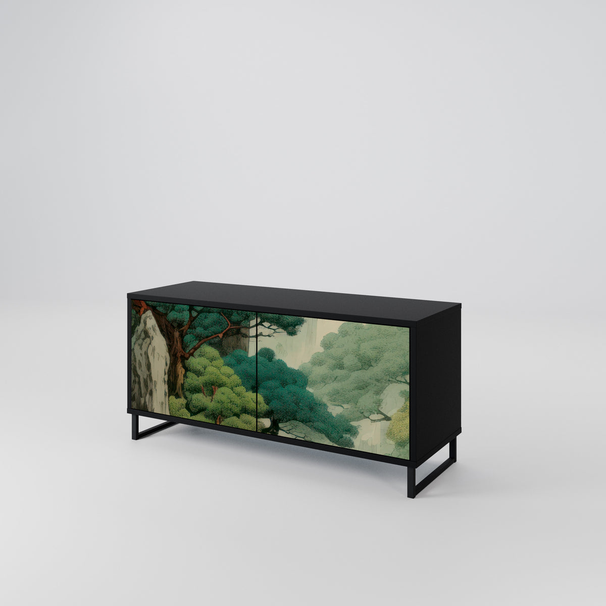 VERDURE ABYSS Móvel de TV Compacto de 2 Portas