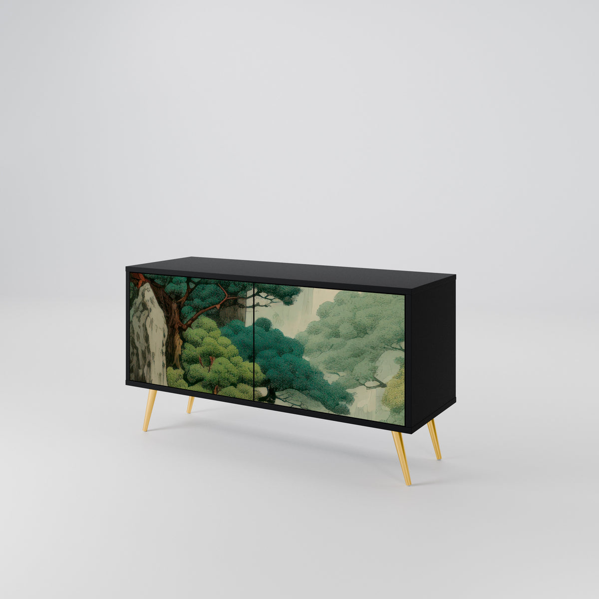 VERDURE ABYSS Móvel de TV Compacto de 2 Portas