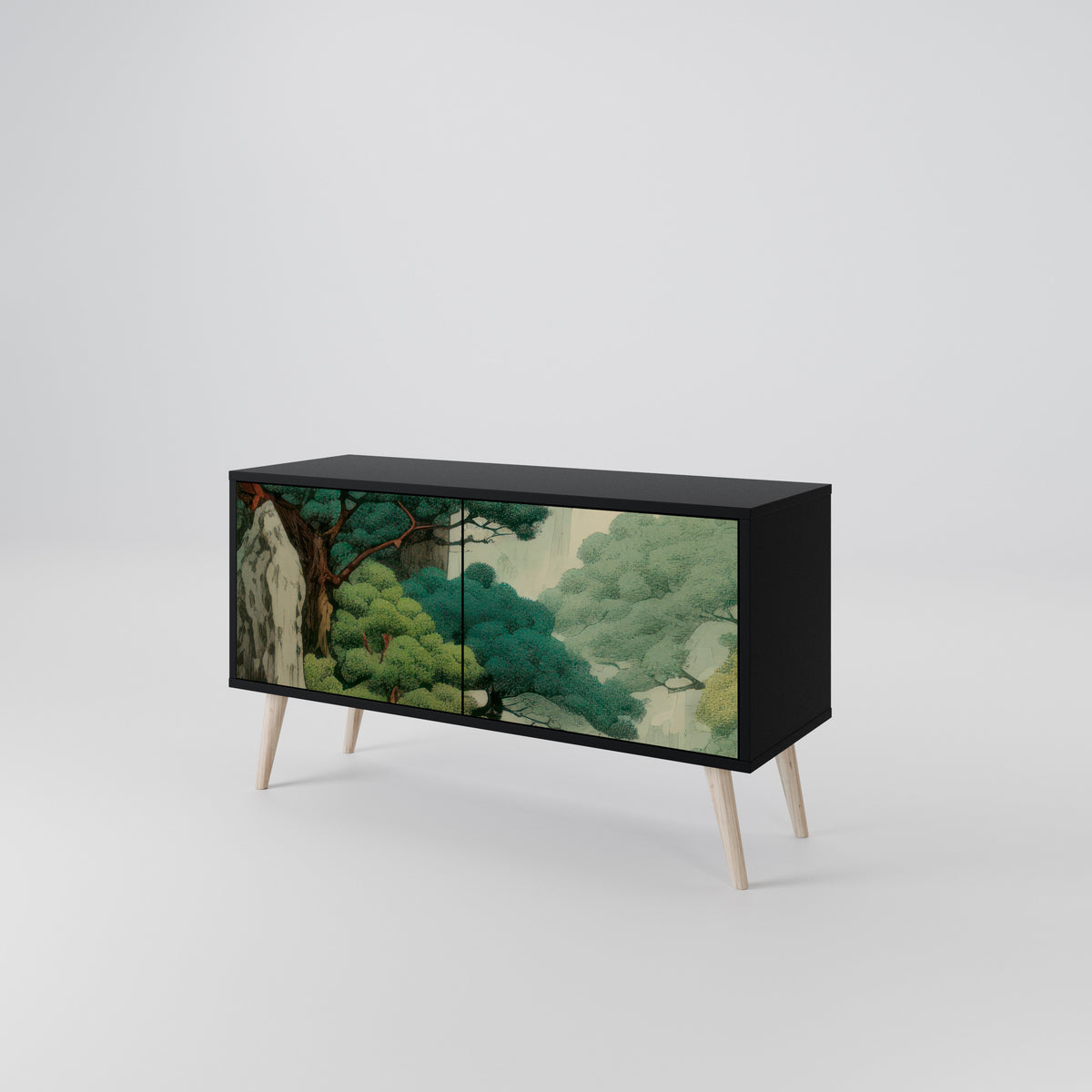 VERDURE ABYSS Móvel de TV Compacto de 2 Portas